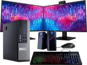 Dell Optiplex 9020 Desktop Computer | Quad Core Intel i5 (3.2) | 16GB DDR3 RAM | 500GB SSD Solid State | Windows 10 Professional | 22in LCD Monitor | Home or Office PC