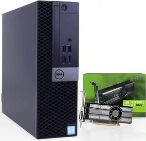 Dell Prebuilt Gaming Desktop Computer | Intel i5 + GeForce GT 1030 2GB GPU | 1080p Gaming PC | 16GB DDR3 RAM | 1TB SSD   | Internal Wi-Fi 6 PCIe Adapter | Windows 10 Pro