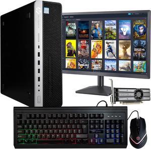 HP Prebuilt Gaming Desktop Computer | Intel i7 + GeForce GT 1030 2GB GPU | 1080p Gaming PC | 16GB DDR4 RAM | 1TB SSD   | Internal Wi-Fi 6 PCIe Adapter | Windows 10 Pro | 22in LCD Monitor