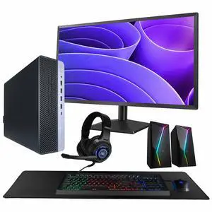 HP ProDesk 600G4 Desktop PC | Intel Core i5 8th Gen Hexa Core | 32GB RAM | 1TB SSD | Windows 11 Pro | 24" LCD Monitor | GeForce 1030 | RGB Speaker | AX200 WiFi + BT HP ProDesk 600G4 Desktop PC | Intel Core i5 8th Gen Hexa Core | 32GB RAM | 1TB SSD | Windows 11 Pro | 24" LCD Monitor | GeForce 1030 | RGB Speaker | AX200 WiFi + BT