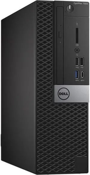 Dell OptiPlex 7050 SFF PC - Intel Core i5 6500 6th Gen 3.20 GHz 8GB 500GB SSD DVD-RW Windows 10 Pro 64-Bit (Grade B)