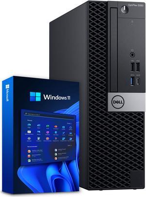 Dell OptiPlex 5060 - Windows 11 Desktop Computer | Intel Core i5-8500 Six Core (4.3GHz Turbo) | 16GB DDR4 RAM | 500GB SSD Solid State + 1TB HDD | WiFi + Bluetooth | Home or Office PC