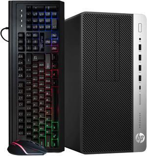 HP ProDesk 600G4 Desktop Computer | Hexa Core Intel i5 (3.2) | 16GB DDR4 RAM | 500GB Hard Drive | Windows 11 Professional | RGB Keyboard, RGB Mouse | Home or Office PC