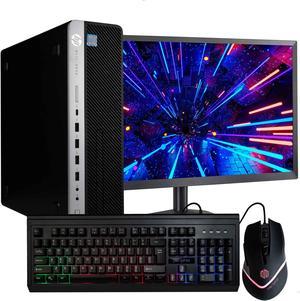 HP ProDesk 600G3 Desktop Computer Bundle, Intel i5-6500 (3.2), 16GB DDR4 RAM, 500GB SSD Solid State, Windows 10 Professional | 22 inch LCD Monitor, RGB Mouse & Keyboard, Home or Office PC