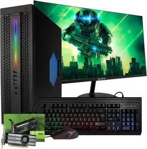 HP Prebuilt RGB Gaming Computer w/ 24in LCD Monitor | Intel i5-6500 + GeForce GT 1030 2GB GPU | 16GB DDR4 RAM | 500GB SSD + 1TB HDD | Wi-Fi 5G + Bluetooth | RGB Mouse, RGB Keyboard | Windows 10 Pro