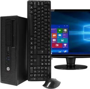HP ProDesk 600G1 Desktop Computer PC, 3.20 GHz Intel i5 Quad Core Gen 4, 16GB DDR3 RAM, 240GB SSD Hard Drive, Windows 10 Home 64 bit, 19" Screen