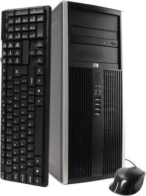 HP Compaq Elite 8100 Tower Computer PC, 3.20 GHz Intel i5 Dual Core Gen 1, 8GB DDR3 RAM, 2TB SATA Hard Drive, Windows 10 Professional 64 bit