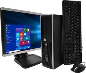 HP Compaq 6300 Desktop Computer PC, 3.20 GHz Intel i5 Quad Core Gen 3, 8GB DDR3 RAM, 240GB SSD Hard Drive, Windows 10 Home 64 bit, 22" Screen