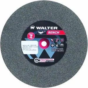Walter Bench Grinding Wheel, Type 1, Round Hole, Aluminum Oxide, 10" Diameter...