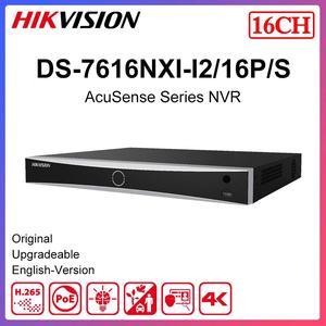 Hik Acusense Poe Nvr 16ch DS-7616NXI-I2/16P/S Gezichtsherkenning Pos Intelligente Analytics H.265 +