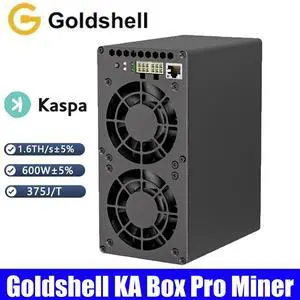 Goldshell KA Box PRO Kaspa Miner with 1.6Th/s Hashrate 600W Power Consumption