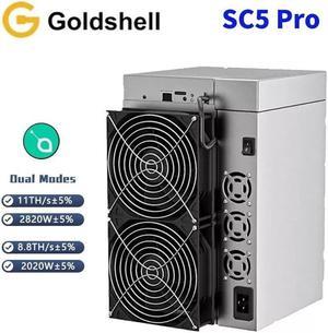 New Goldshell SC5 Pro Miner 11T Or 8.8T Two Mode Switching Crypto Mining Machine