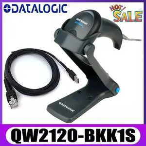 Datalogic QW2120-BKK1S Quickscan linear Imager w/ Cable & Stand Black USB