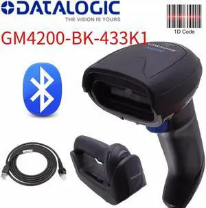 Datalogic GM4200-BK-433K1 Gryphon GM4200 Wireless 1D Barcode Scanner USB Kit