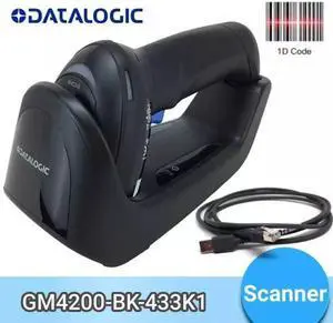 Datalogic Gryphon GM4200-BK-433K1 Wireless Reader Barcode Scanner With Stand