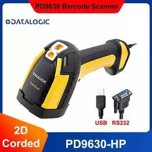 New Datalogic PowerScan PD9630-HP Handheld 1D/2D Barcode Scanner USB / RS232 Kit