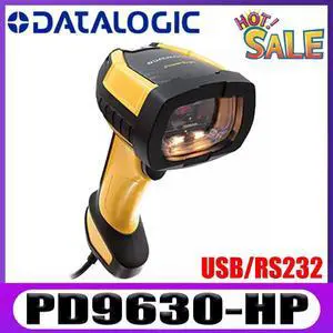 Datalogic PD9630-HP 2D Area Imager Handheld Barcode Scanner with USB/RS232 Cable RS232 Kit
