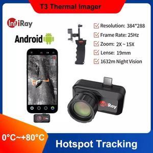 InfiRay Xinfrared T3 Infrared Thermal Imager Monocular Night Vision Camera 19mm  (T3+holder)