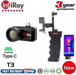 InfiRay T3 Thermal Imaging Camera Type C IR 384x288 Night Vision Detector  (T3+holder)