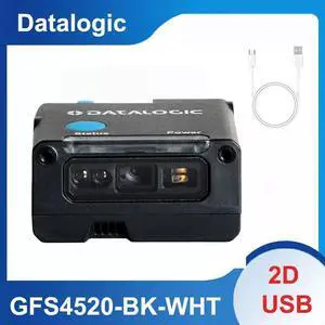 Datalogic Gryphon GFS4520-BK-WHT USB Fixed Mount 1D 2D Barcode Scanner w/ Cable
