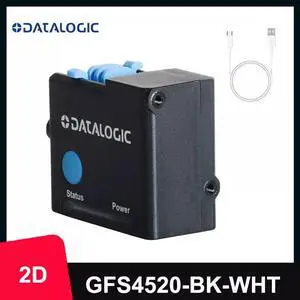 Datalogic GFS4520-BK-WHT High Performance 2D 1D Barcode Scanner with USB Cable