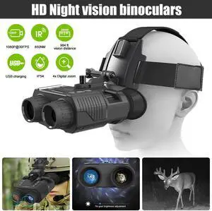 3D 1080P NV8000 Night Vision Binoculars Goggles Head Mount Infrared Night Vision