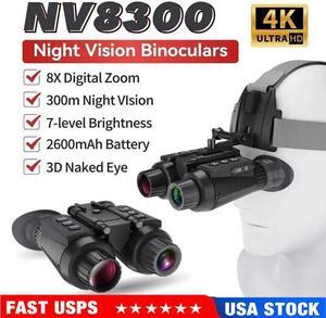 NV8300 3D 4K Binoculars UHD 300M Infrared Night Vision Goggles Digital 8X Zoom
