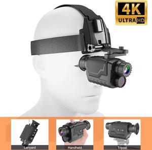 NV8260 8X Digital Zoom Night Vision 36MP 4K UHD Head Mounted Infrared Monocular