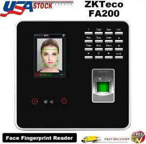 FA200 Time Attendance Access Control Face Fingerprint Reader New