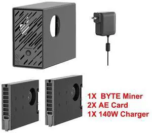 1X BYTE Miner+2X AE Card+1X 140W Charger 1X BYTE Miner+2X AE Card+1X 140W Charger