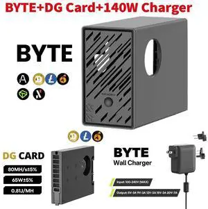 1X BYTE Miner+1X DG Card+1X 140W Charger 1X BYTE Miner+1X DG Card+1X 140W Charger