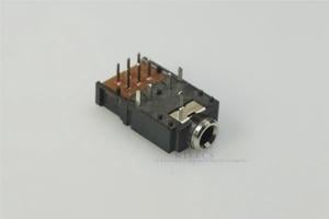 5 pcs Audio Jack Stereo 3.5 mm Through Holes Horizontal PCB TRS 2 Internal Switch with Isolated DPDT switch Cross SJ 3571N