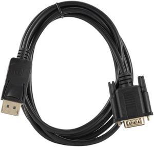 Dp to Vga Conversion Cable, 1080P Standard Dp Male to Vga Male Cable for Notebook Computers