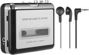 Ezcap USB Cassette Capture Audio Music Player Cassette Tape to MP3 Converter Convert into Computer Stereo HiFi Sound Mega Bass