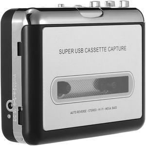ezcap USB Cassette Capture Tape-to-MP3 Converter into Computer Stereo HiFi Sound Quality Bass Audio Music Player with Earphone