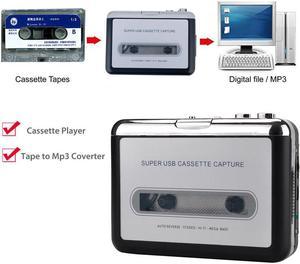 Ezcap 218 Old Tape Convert To PC Computer,Cassette To MP3 Format Converter Audio Recorder Capture Card Music Walkman Player