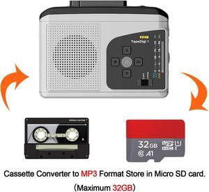 Ezcap Original Multifunction Walkman Cassette Player with AM/FM Radio,Cassette To MP3 Converter Save To TF Card,No Need Computer