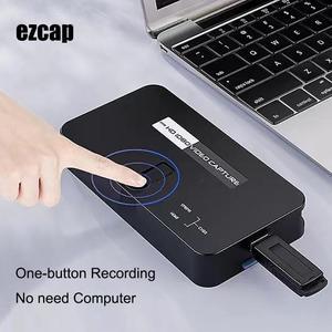 Ezcap284 HDMI Loop 1080P AV Mic Input HDMI Game Capture Card Video Grabber Box for XBOX PS3 PS4 TV Box To USB U Disk ,no Need PC