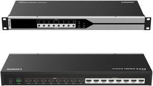 Genuine LKV818 4K 8x8 HDMI Matrix Switch 4Kx2K@30Hz HDMI1.4 YUV4:2:2 HD 3D Switcher 8 In 8 Out HDCP1.4 with IR Remote Control RS232