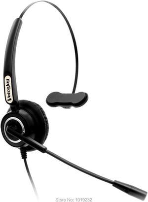 Volume and Mute Switch RJ9 Headset with microphone Call center headphone office headset for most office telephones