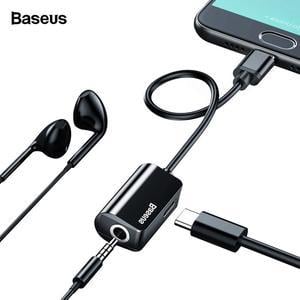 1Pcs Baseus USB C Audio Cable Adapter Type C to 35mm Jack Earphone Fast Charger USB C Splitter For Xiaomi Mi8 Huawei P20 Mate 10 Pro