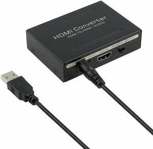 1Pcs HDMI to HDMI Video Audio Extractor Adapter Converter Splitter SPDIF+RCA L/R 5.1 Surround Sound System