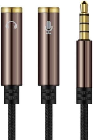 1Pcs Headphone Splitter Audio Cable 1 For 2 Jack 3.5mm to Jack Extension Aux Cable Adapter Male to Female for Microphone Phone Latpop