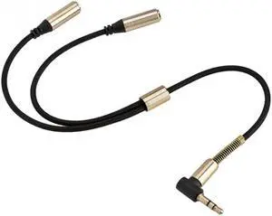 1Pcs VBESTLIFE 3.5mm Audio Splitter Cable Computer Jack 3.5mm 1 Male to 2 Female Mic Y Splitter AUX Cable Headset Splitter Adapter
