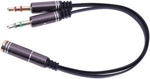 1Pcs 3.5mm Stereo Audio Y Splitter 1 to 2 Headphone Adapter Jack Male to Fenale Audio Cable for Computer Smartphone Speaker Cable