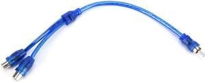 1Pcs Fashion 1 Male to 2 Female Splitter Cable Rca Audio Cable "Y" Adapter Splitter 1 Male To 2 Female Audio Line Plug