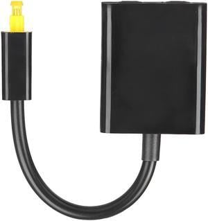 1Pcs Mini USB Audio Cable Digital Toslink Optical Fiber Audio 1 To 2 Female Splitter Adapter For CD DVD Player Fiber Distributor