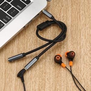 1Pcs Audio Splitter Cable 3.5mm Male to 3.5mm Dual Female Stereo Audio Headset Y Splitter Cable Headphone Jack Adapter