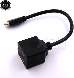 1Pcs HDMI TO HDMI 2 port input Male to 1 port output Female Switch Y Splitter Cord Cable Adapter For HD DVD LCD TV Game Machines