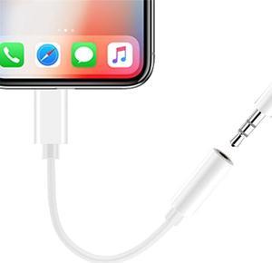 1Pcs 3.5mm Audio Cable for iPhone Charging Wire Splitter Aux Cable For iPhone to 3.5 mm Headphone Adapter Cord for iPhone X 8 7 Plus